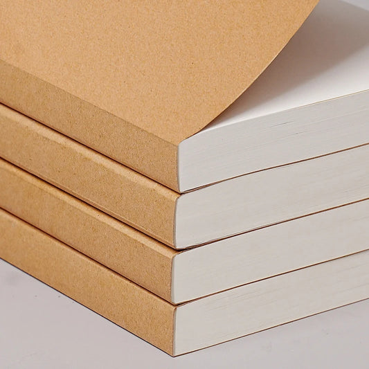 A5/B5 Thick Blank Notebook – 100/200 Sheets