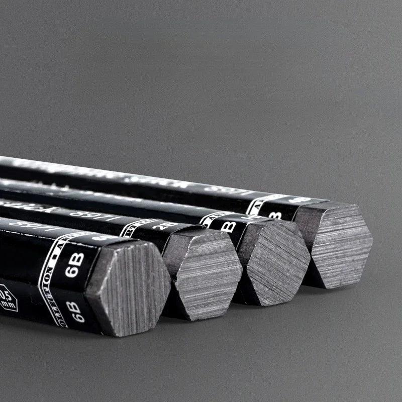 HB/2B/4B/6B Woodless Hexagonal Graphite Stick Pencils