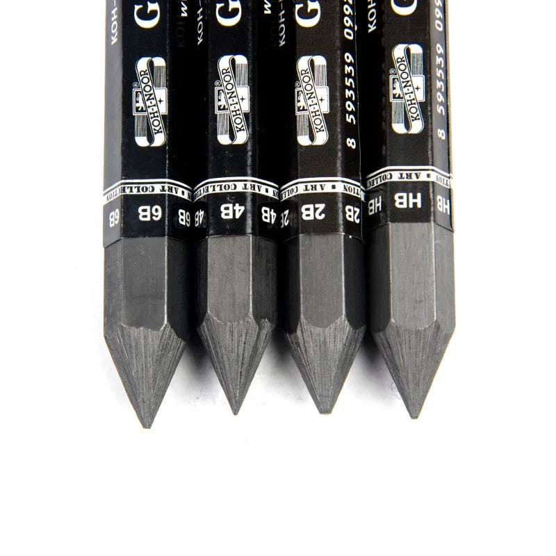 HB/2B/4B/6B Woodless Hexagonal Graphite Stick Pencils