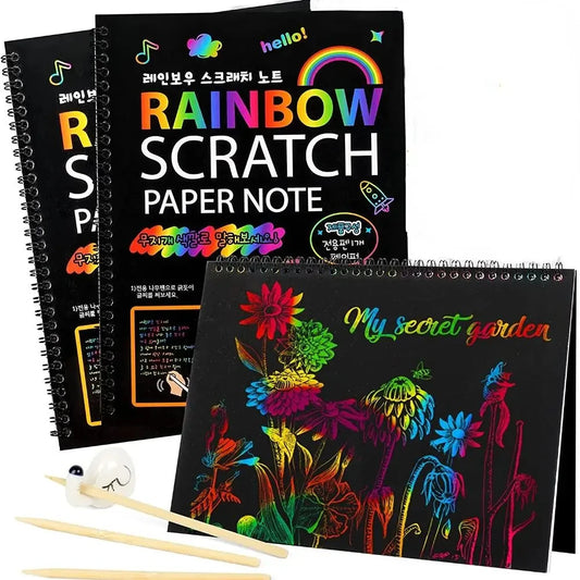 Rainbow Magic Scratch-Off Paper Art Set for Kids