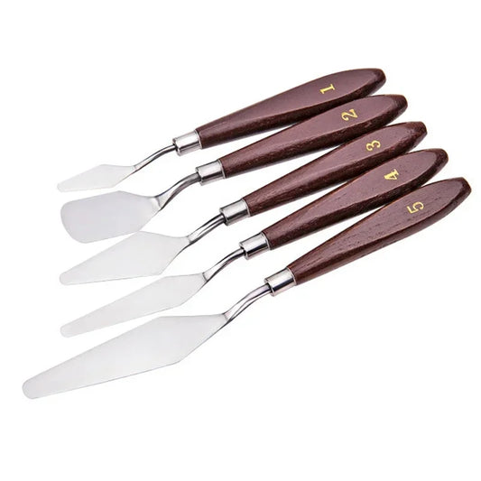 Stainless Steel Palette Knife Set – 5-Piece