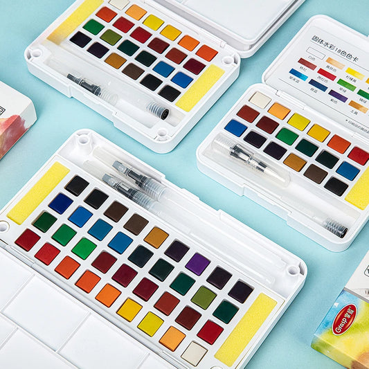 Colors Watercolor Paint Set with Brush Pens – Art Supplies